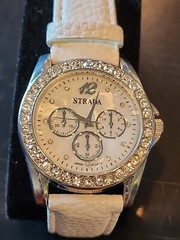Strada Crystal, Mother Of Pearl Face, Lizard, White, Pattern Multi Dial