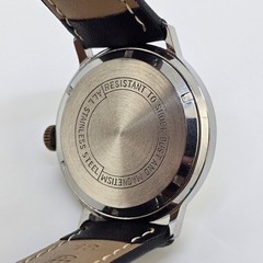 VTG Hilton Automatic Men’s Watch 34MM Gray Dial Swiss New Black Leather Bands