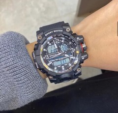 Men Large OVERSIZED Waterproof Digital Sports Military Tactical WRIST WATCH 57mm