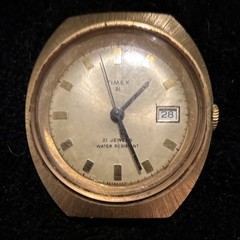 Vintage 1971 Timex Gold Tone 21 Jewels