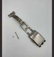 Used watch parts: Citizen H110-T010156 buckle, clasp, strap, band, with connecti