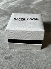 Roberto Cavalli Pavon Women’s Rectangular Analog Bangle Watch With Box And Paper