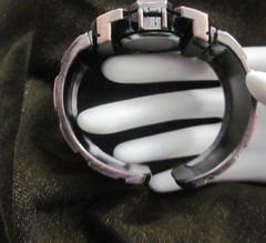 Geneva Platinum Cuff Style Hidden Face Watch Battery Included