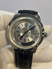 Stuhrling Original Mens Watch Winchester Blue Semi-Transparent Dial Model 946.01