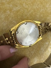 Seiko Men’s Quartz Gold Tone Day/Date 25mm Water Resistant Bracelet