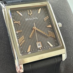 Bulova Men’s Sutton Date Indicator Quartz Gray Watch 29MM 96B443