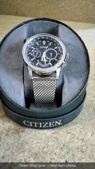 with imperfections Citizen BU202070E EcoDrive Calendrier Mens Black Dial G2U