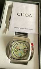 Three NIB Bright Colorful Ciloa Multifunction Chronographs