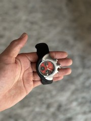 Oakley Men’s Chronograph Quartz Wristwatch Black Dial Black Rubber Strap 45mm