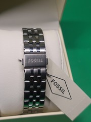 Fossil Men’s Analog Multi-Dial Watch, Black Dial, Silver Stainless Bracelet