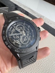 TAG Heuer Carrera Skeleton 45mm Ceramic Auto Chronograph – Excellent Condition