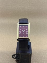 RED DIAL GOLD CASE Vintage Seiko Slim Quartz Men’s WristWatch