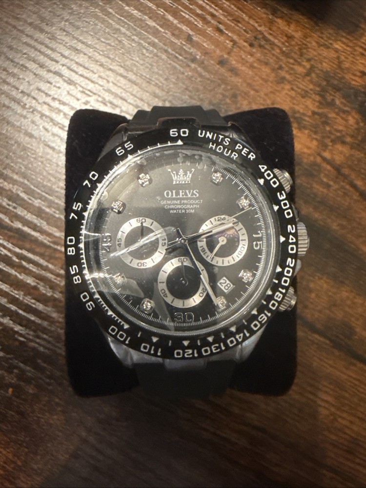 Olevs Mens Chronograph Watch Runs 2875G