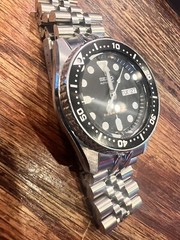 Seiko Divers Black Boy SKX013K2 With MilTat Solid Stainless 100% Factory