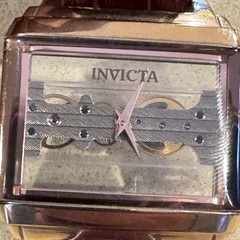 INVICTA Objet d Art Bridge Movement * Self Wind Watch Genuine Leather Band 32172