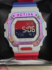 Activa Edge X, Invicta, Unisex, Digital – 39.5mm, Red, White, Blue, ACW8059-004