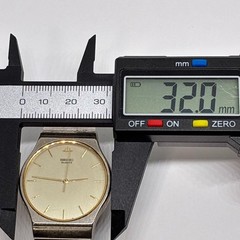 SEIKO 5Y31-8010 Champagne Gold Watch Wrist 18.5cm From Japan