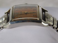 Vintage 1940’s Croton Swiss 17j Bumper Aquamatic Oversize 29mm Tank Watch Works