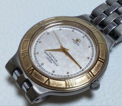 CITIZEN ATTESA Titanium Quartz Watch 17.5cm 6.9in Mens Gold Dial Japan