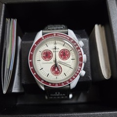 OMEGA x Swatch MoonSwatch Mission to Pluto SO33M101 Quartz Watch Unused Chrono