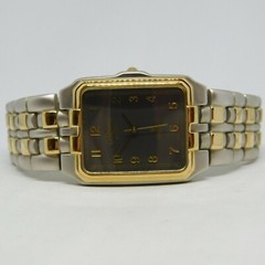 Reliance by CROTON Two Tone Black Dial Quartz Analog Ladies Watch Sz. 6 3/4″