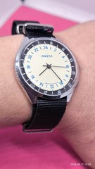 Raketa 24 Vintage Men’s Wristwatch 2623.H Russian Mechanical Watch 24-Hour Rare