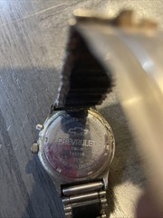 corvette wrist watch, water resistant, auto glo light
