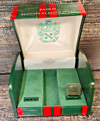 PAOLO GUCCI PLPG 233 SR626SW Japan Movement Genuine Diamond In Box W/Manual Good