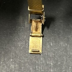Vintage Citizen Watch Women 10mm Gold Tone Fold Over Clasp