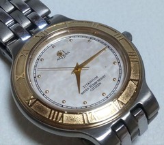 CITIZEN ATTESA Titanium Quartz Watch 17.5cm 6.9in Mens Gold Dial Japan