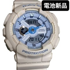 CASIO Baby G Analog Digital Wristwatch G SHOCK BA 110BE Blue New Battery
