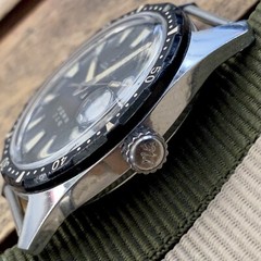 Vintage {SERVICED} ShangHai 114 Diver SS4 SLOPED BEZEL Chinese Military Watch