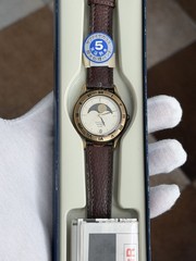NOS Rare Vintage Seiko Alba Success Moon Phase V338-6A40 Men’s Dress Watch JDM