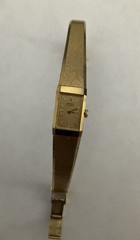 Vintage Seiko Tank Watch Women 12mm Champagne Dial Gold Tone 2e20-5029