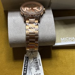 Michael Kors MK6359 Women’s Quartz Analog Rose Gold Logo Dial 36mm w/Box