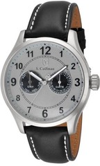 S. Coifman by Invicta Men’s 44mm Swiss Quartz Day & Date Leather Watch SC0315