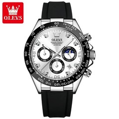 Waterproof Watch Men’s OLEVS Quartz Luxury Luminous Business Date Men Strap