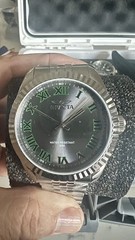 Invicta Specialty Men’s Watch – 43mm, Steel, Black and Green Indices