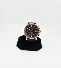 Gucci G-Chrono XL Men’s Black Dial Black Leather Strap Watch – YA101202