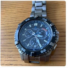 CASIO Oceanus Cachalot OCW-P500TDJ-1A1JF Tough Solar Titanium Watch w/ Box Used