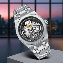Men Watch Stainless Steel Waterproof Quartz Calendar Fashionable Business Dress