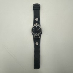 BULOVA HARLEY DAVIDSON 76B185 ROTATING CASE LEATHER CUFF WATCH – NEW BATTERY