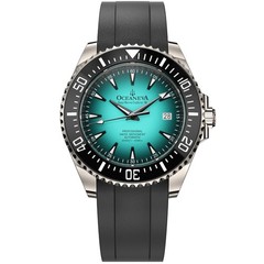 Oceaneva Deep Explorer VI 6000m Automatic Watch Grade 5 Titanium Mint Burst