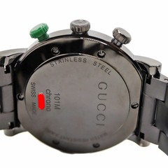 Used GUCCI YA101331 101M G Chrono Wrist watch Men Quartz Black