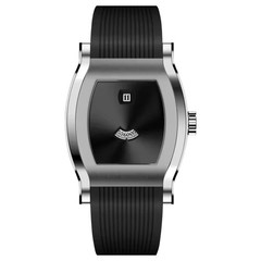 Men Jump Hour Automatic Mechanical Watch Sapphire Glass Rubber Strap Waterproof