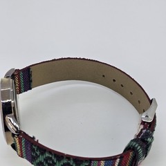 Canyon Sky Women Watch 32MM Gray Dial Multicolor Faux Leather Bands New Battery