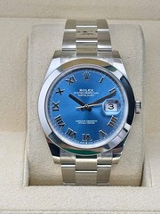 2026 Rolex Date-Just 41 Azzurro Dial 126300 41mm Stainless Steel Oyster – New Bo
