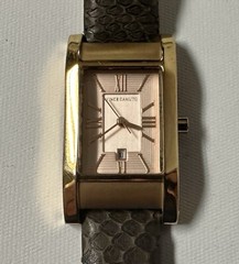 Vince Camuto VC/5022 Gold Tone Date Stainless Steel Watch 25mm NEW BATTERY