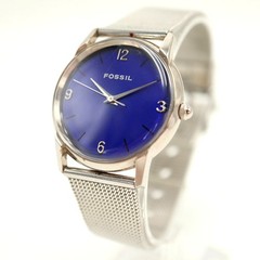Vintage Fossil Mood Watch Unisex 31mm Watch Stainless Mesh JR-7704 w New Battery