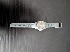 Haurex mens watch H2X Reef in Grey/Silver, waterproof with rubber band